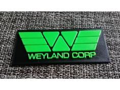 Weyland Corp Badge 3D Printer Model