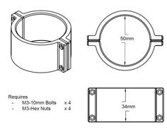 Spacer – Foot Rest – Laboratory Stool 3D Printer Model