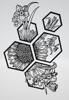 Hexagon Flowers 3D Printer Model