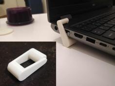 Simple Notebook Stand With Lock In Feature 3D Printer Model