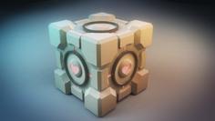 Portal 2 Companion Cube 3D Printer Model