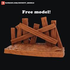 Wooden Fence 3D Printer Model