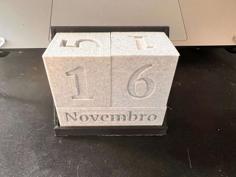 Cube Table Calendar 3D Printer Model