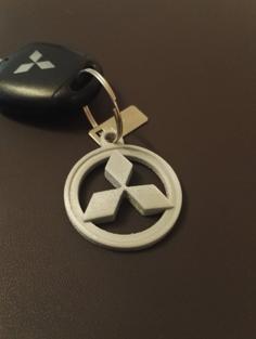 Mitsubishi Keychain 3D Printer Model