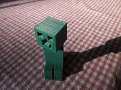 Minecraft Creeper With Movable Head Remix 3D Printer Model