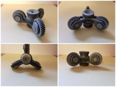 Spinner Helical Gear 3D Printer Model