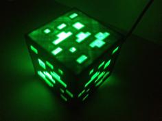 Minecraft Ore Night Light 3D Printer Model