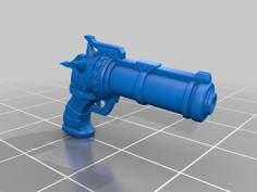 Jinx Arcane Weapon Handgun 3D Printer Model