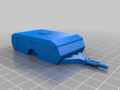 Folding Vintage Caravan O Scale 3D Printer Model