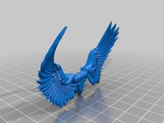 Flying Space Nun Wings 3D Printer Model