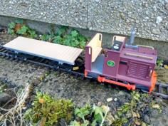 Narrow Gauge Bogie Flat Wagon 3D Printer Model