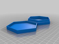 Hex Box With Lid 3D Printer Model