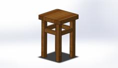 3D Printable And DIY Stool 3D Printer Model