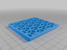 Semi_grid_top-bottom Lid For The “mini Desktop Case For Raspberry Pi5” By JISpal01 3D Printer Model