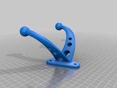 Coat Hanger- Dual Prong 3D Printer Model