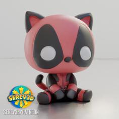 CatPool – Deadpool Cat – SEREV3d 3D Printer Model