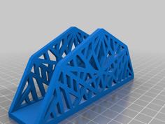 Geometric Tissue Holder 3D Printer Model