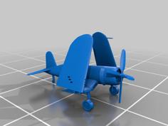 Corsair F4U With Folded Wings 3D Printer Model