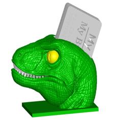 Velociraptor Business Card Holder 3D Printer Model