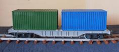 Containerwagen SBB Spur 1 / 1:32 3D Printer Model