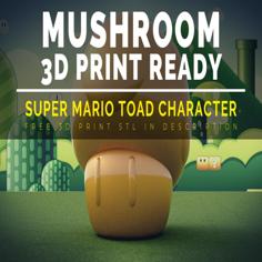 Super Mario Toad 3D Printer Model