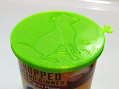 Dog Food Can Lid 3D Printer Model