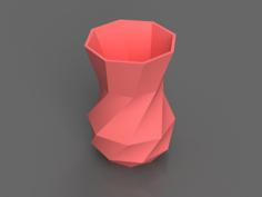 Faceted Vase 3D Printer Model