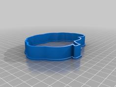 Brain Cookie Cutter 3D Printer Model