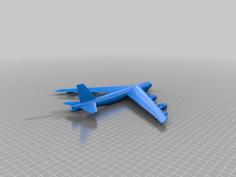 Low Poly B-52 3D Printer Model