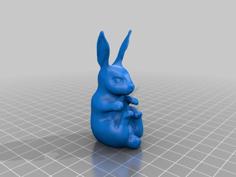 Sitting Bunny 3D Printer Model