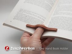 One Hand Book Holder Cnc/laser 3D Printer Model