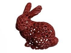 30 Mm Height Stanford Bunny Voronoï – For Retractation Test 3D Printer Model