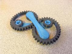 Elliptical Gear With No Center Pivot 3D Printer Model