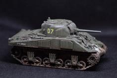 M4 Sherman 1:56 Scale (28mm) 3D Printer Model