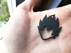 Vegeta DBZ Keychain 3D Printer Model