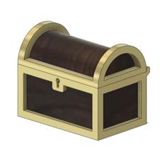 Treasure Chest Ring Box 3D Printer Model