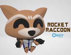 Rocket Raccoon – Figurine And Keychain – By Objoy Creation 3D Printer Model