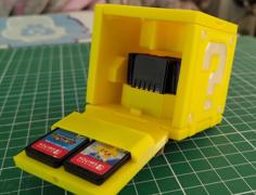 Mario Cube Switch Game Case, Foldable Print In Place 3D Printer Model