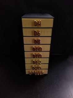 D&D Dice Holder And Spell Slot Counter 3D Printer Model