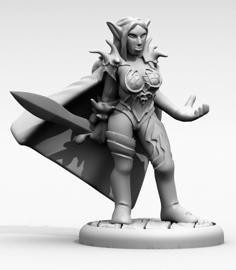 Elven Nature Priest 3D Printer Model