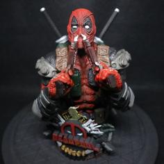 WICKED MARVEL DEADPOOL BUST: TESTED AND READY FOR 3D PRINTING 3D Printer Model