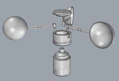 Anemometr V.2 – Rain Rezistant 3D Printer Model