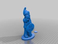 Go Away Gnome Hollowed 3D Printer Model