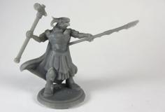 Dragonborn Warlord (multiple Poses) 3D Printer Model