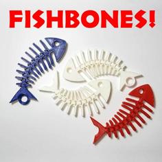 SUPERIOR Articulated Fish Bones 3D Printer Model