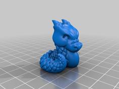 Cali-Dragon Little Horns 3D Printer Model