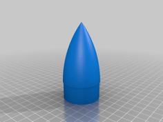 Model Rocket Nose Cone (25TJ) 3D Printer Model