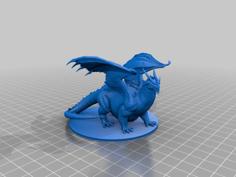 Chonky Red Dragon 3D Printer Model