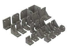 Corner Brackets For System20 2020 / 2040 Extrusion 3D Printer Model