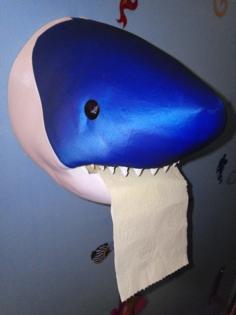 Toilet Paper Shark 3D Printer Model